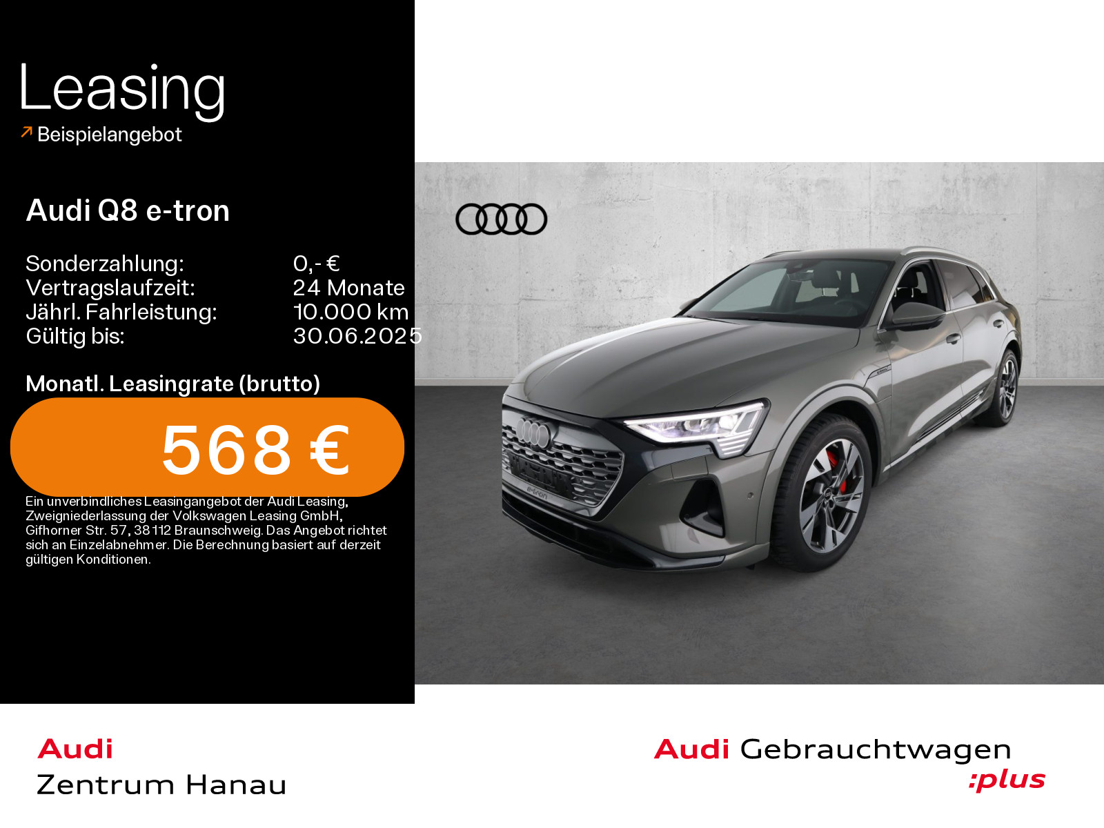 Q8 e-tron 55 quattro advanced*HUD*MATRIX*NAVI-PLUS*LEDER*21ZOLL