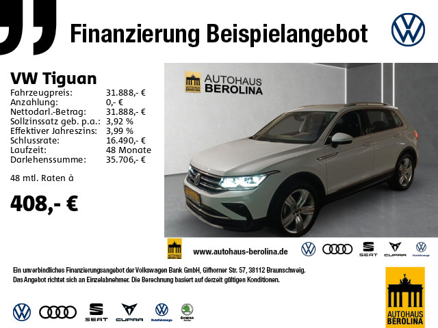 Tiguan 2.0 TDI Elegance DSG *IQ-MATRIX*AHK*NAV*