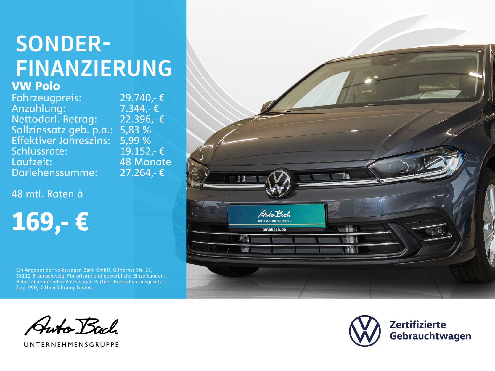 Polo 1.0 TSI DSG Style, Navi, LED-Matrix, Rückfahrkamera, App-Connect, Panorama