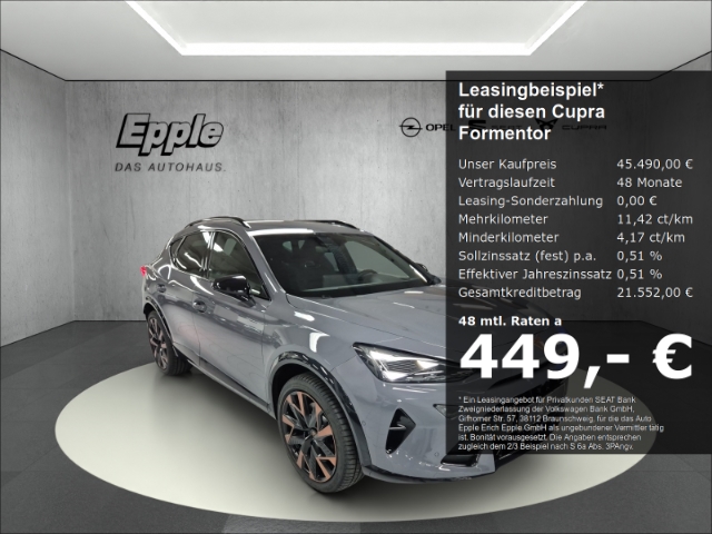 CUPRA Formentor 1.5 VZ e-HYBRID TopViewKamera Sennheiser