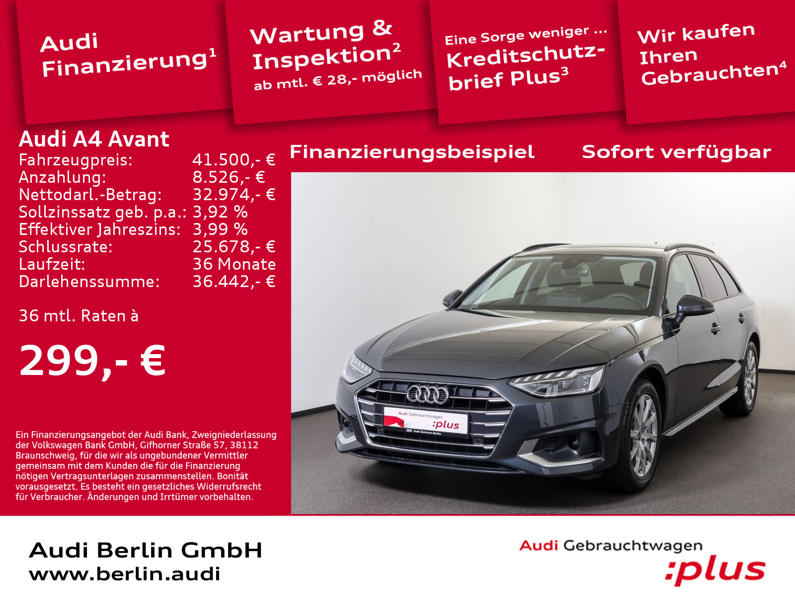 A4 Avant Advanced 35 TDI S tr. STDHZG PDC NAVI