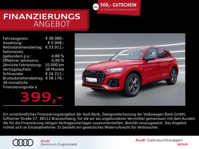 Q5 TFSI e S line 55 qu ACC Virt. KAM Optik-Schw.