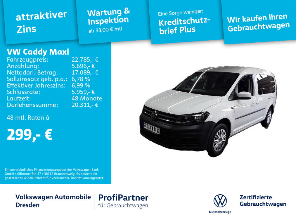 Volkswagen Caddy 1.0 TSI Maxi Trendl