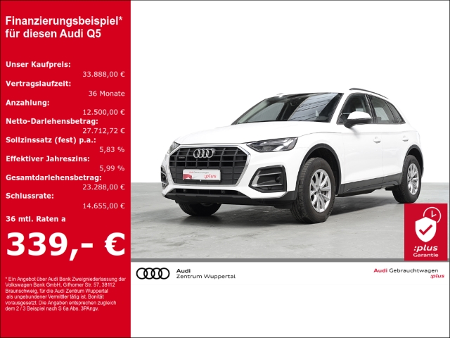Q5 40 TDI QUATTRO PANO AHK VIRTUAL DAB GARANTIE LED GRA PDC SHZ