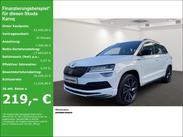 Karoq Sportline 4x4 2 0 TDI DSG LED NAVI SHZ