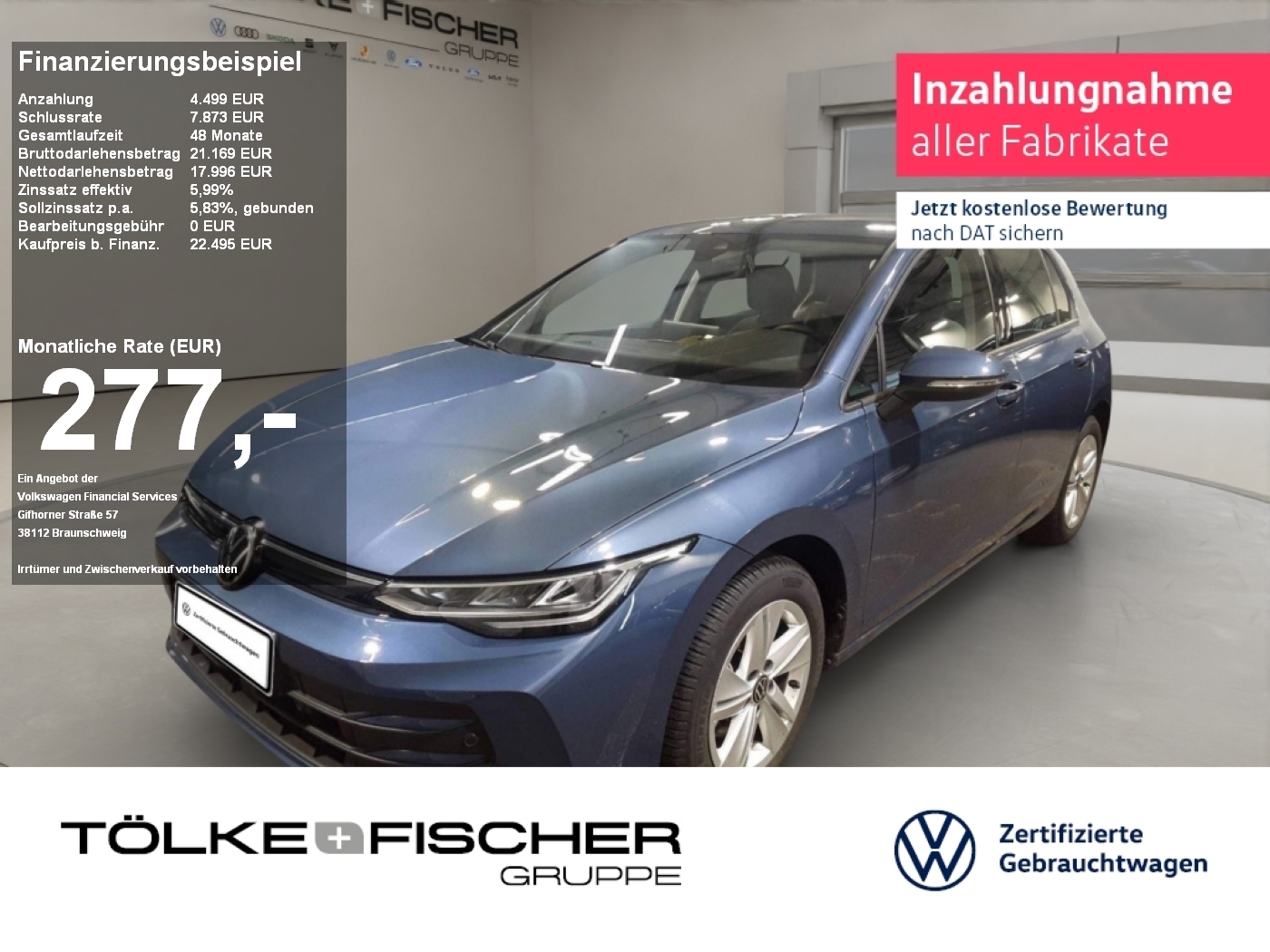 Volkswagen Golf 1.5 TSI VIII Life