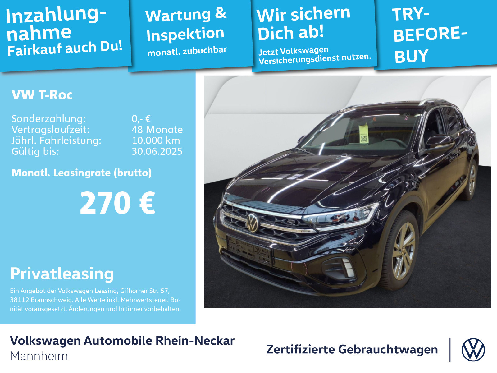 T-Roc 2.0 TDI R-Line DSG Navi AHK Kamera uvm