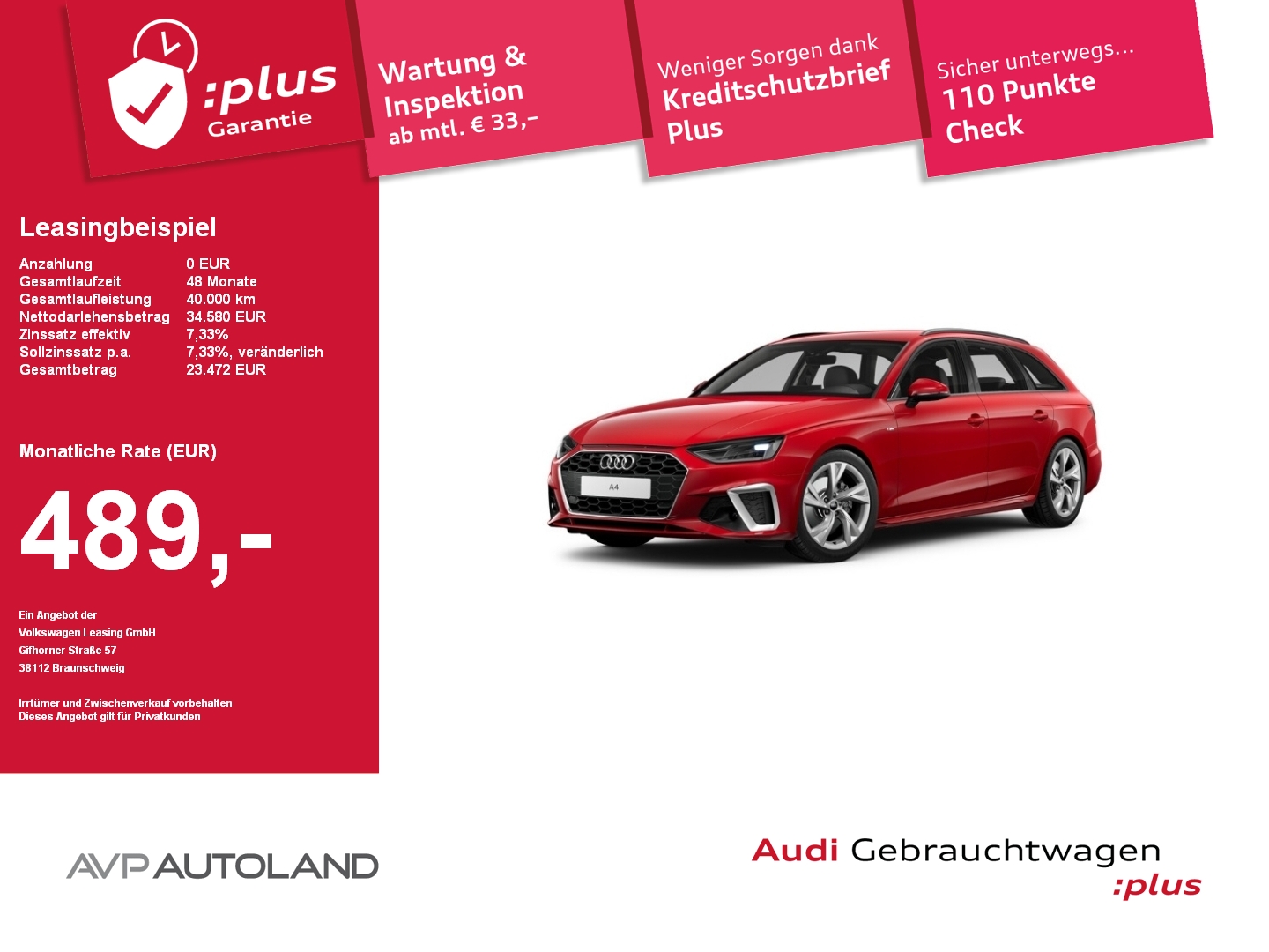 A4 Avant 35 TFSI S tronic S line | MMI NAVI PLUS