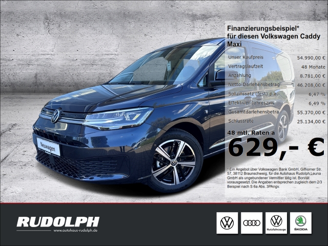 Caddy Maxi Style 2.0 TDI 7-Sitzer DSG LED Navi AHK SHZ PDC
