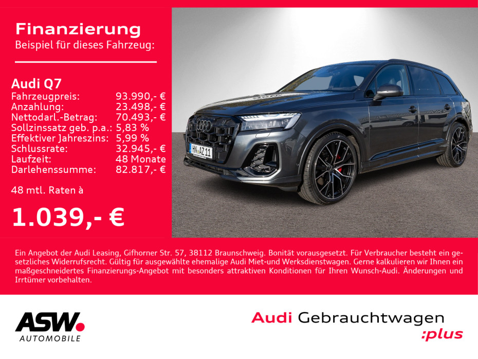 Q7 Sline 50TDI quattro Navi Matrix StandHz Pano