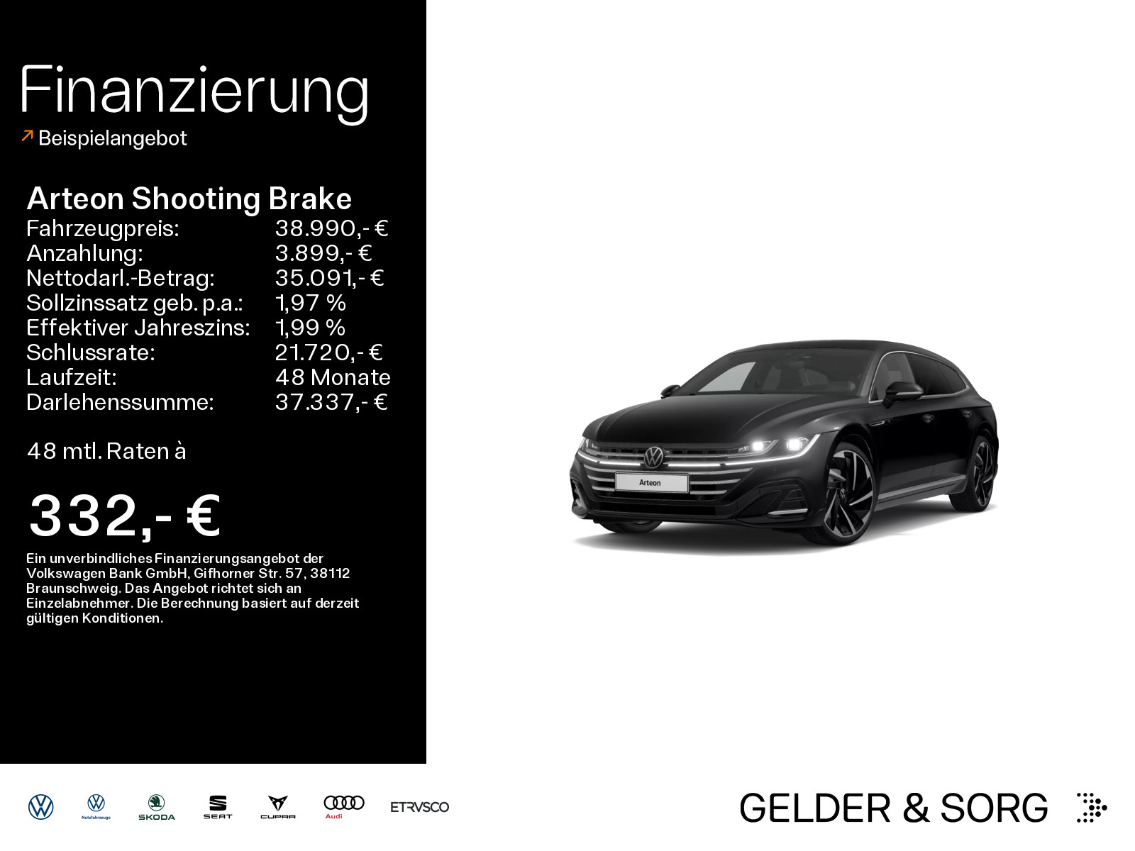 Arteon Shooting Brake R-Line 20Z*HUD*H&K*AHK*ACC