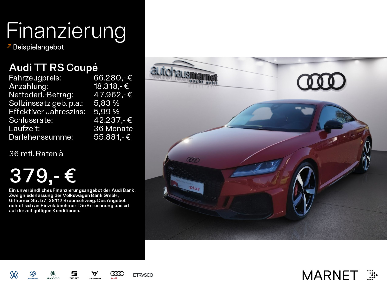 TT RS Coupé quattro*Navi*Matrix*B&O*PDC*Virtual Cockpit*Kamera