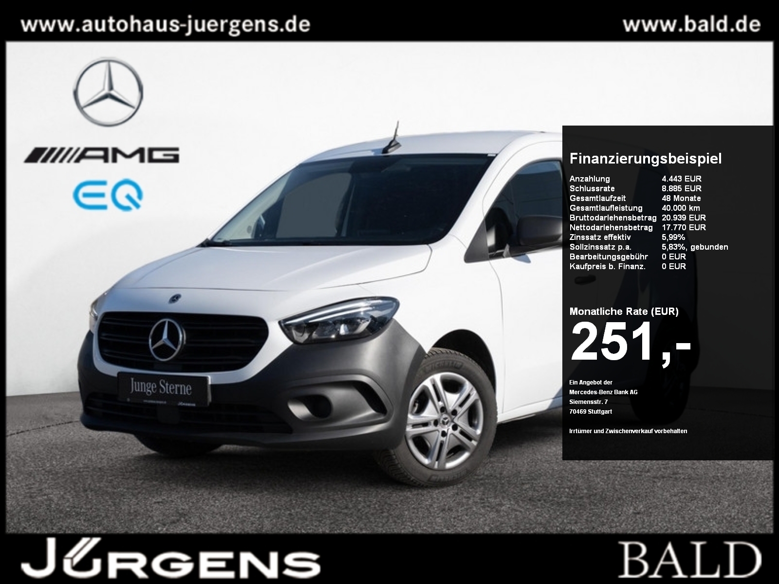 CITAN 112 +MBUX+LED+Navi+AHK+Cam+Ambiente+SHZ
