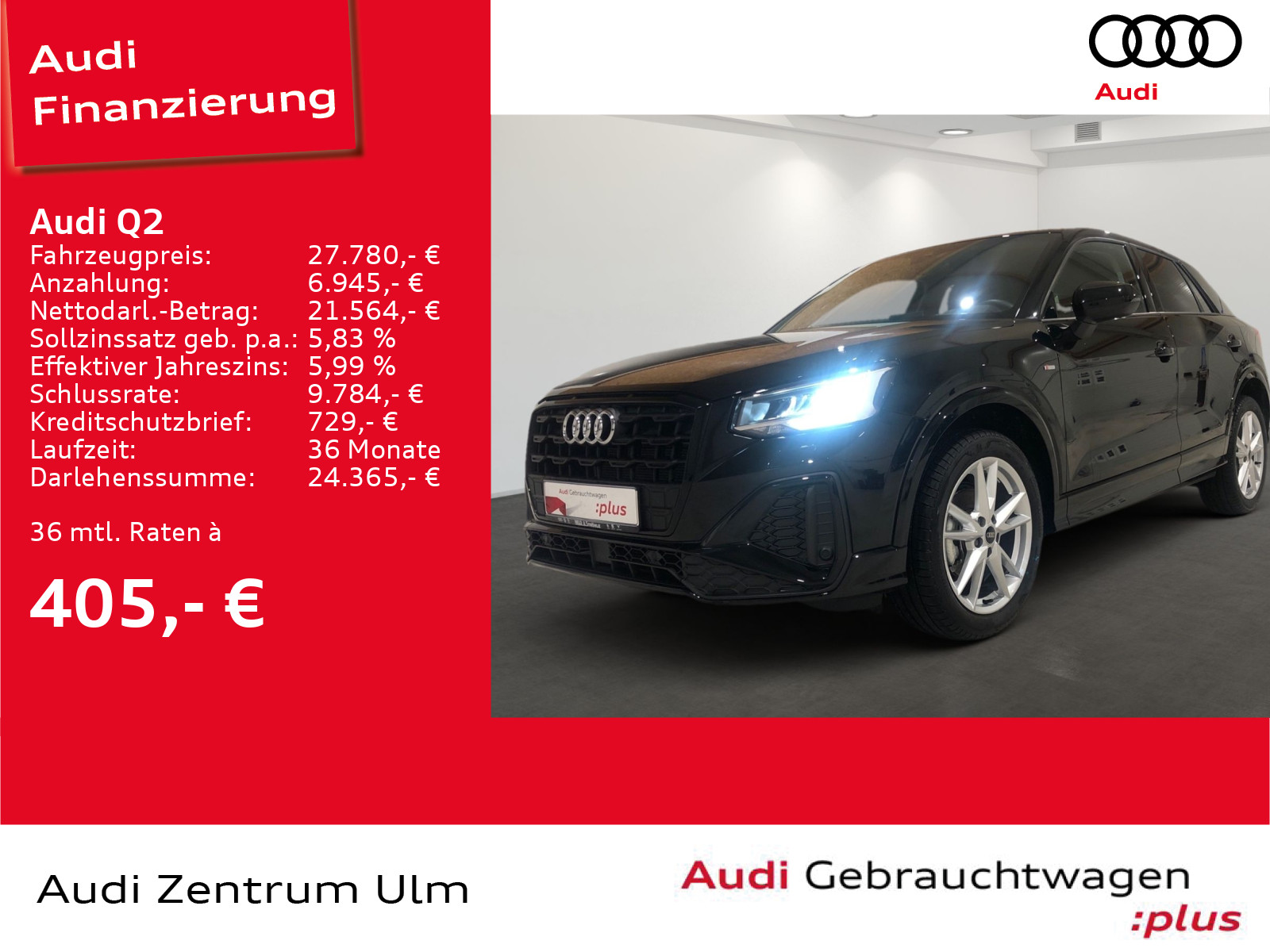 Q2 S line 30 TFSI AHK VIRTUAL E-KLAPPE