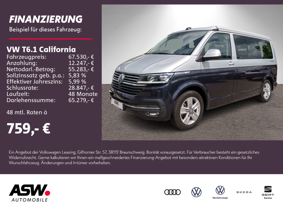 T6.1 California Ocean 2.0TDI 4M DSG NAVI RFK AHK