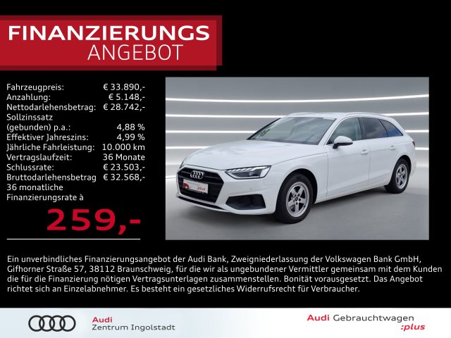 A4 Avant 35 TFSI S-tronic LED NAVI 3Z-Klima