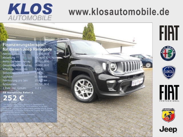 Renegade LIMITED e-HYBRID 1.5 GSE T4 48V 130PS DCT 4x2 NAVI LED SICHT WINTER SCHIEBEDACH