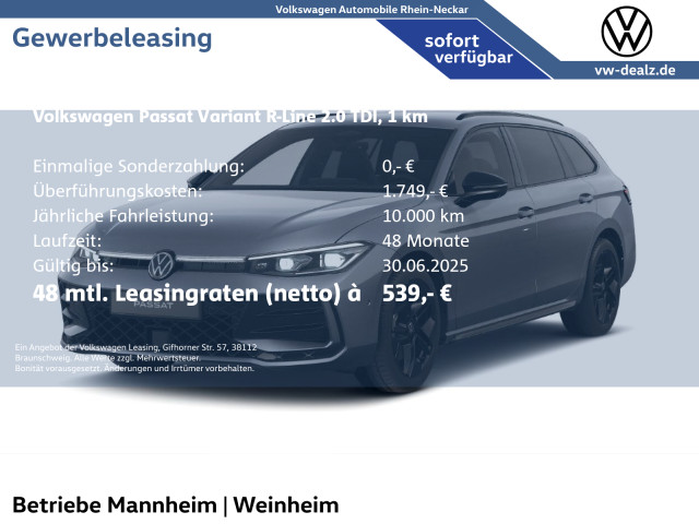 Passat Variant R-Line 2.0 TDI SCR 4MO DSG