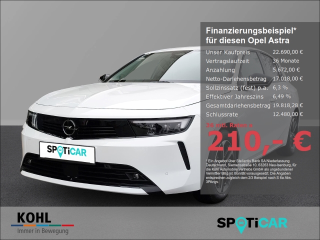 Opel Astra 1.2 L Edition Turbo EU6e