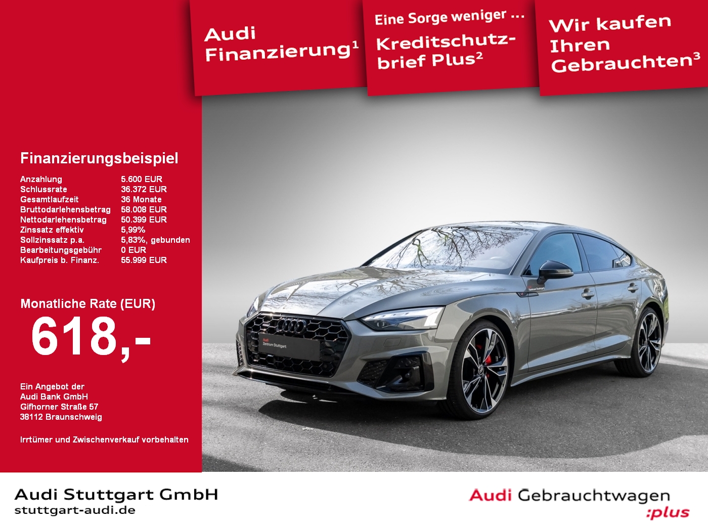 Audi A5 Sportback S line 40 TDI quattro