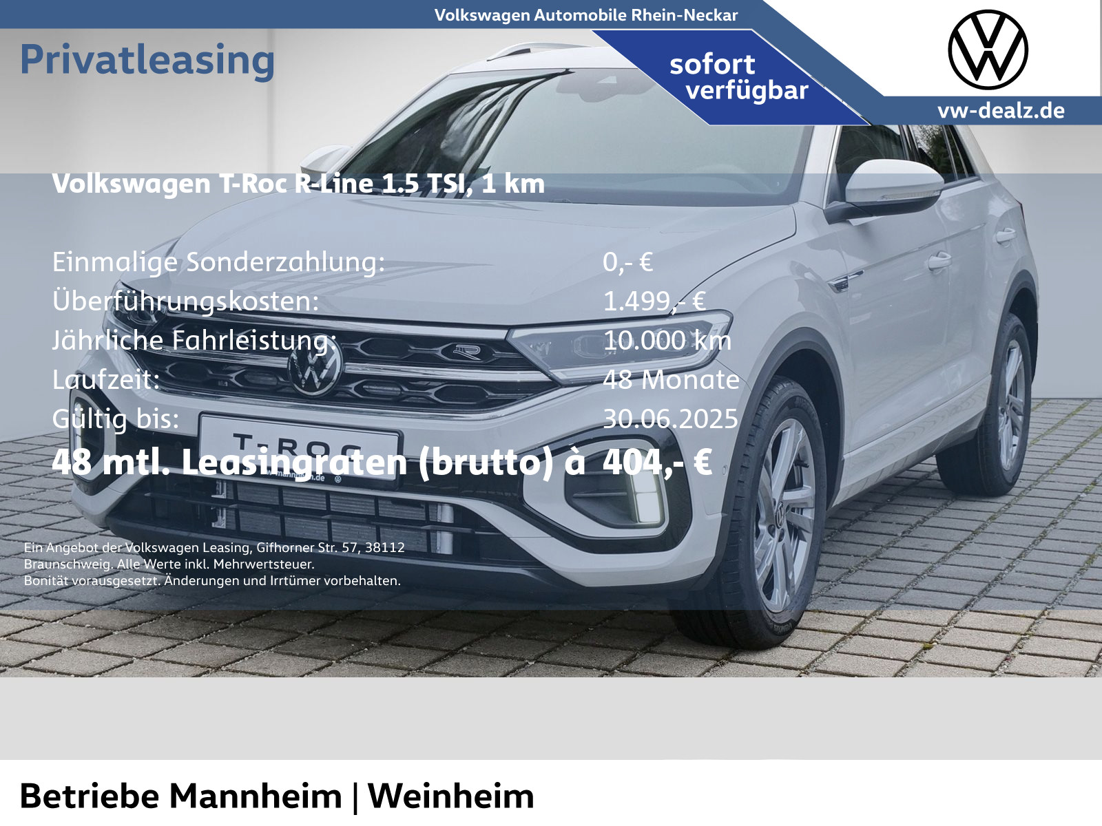 Volkswagen T-Roc 1.5 TSI R-Line OPF