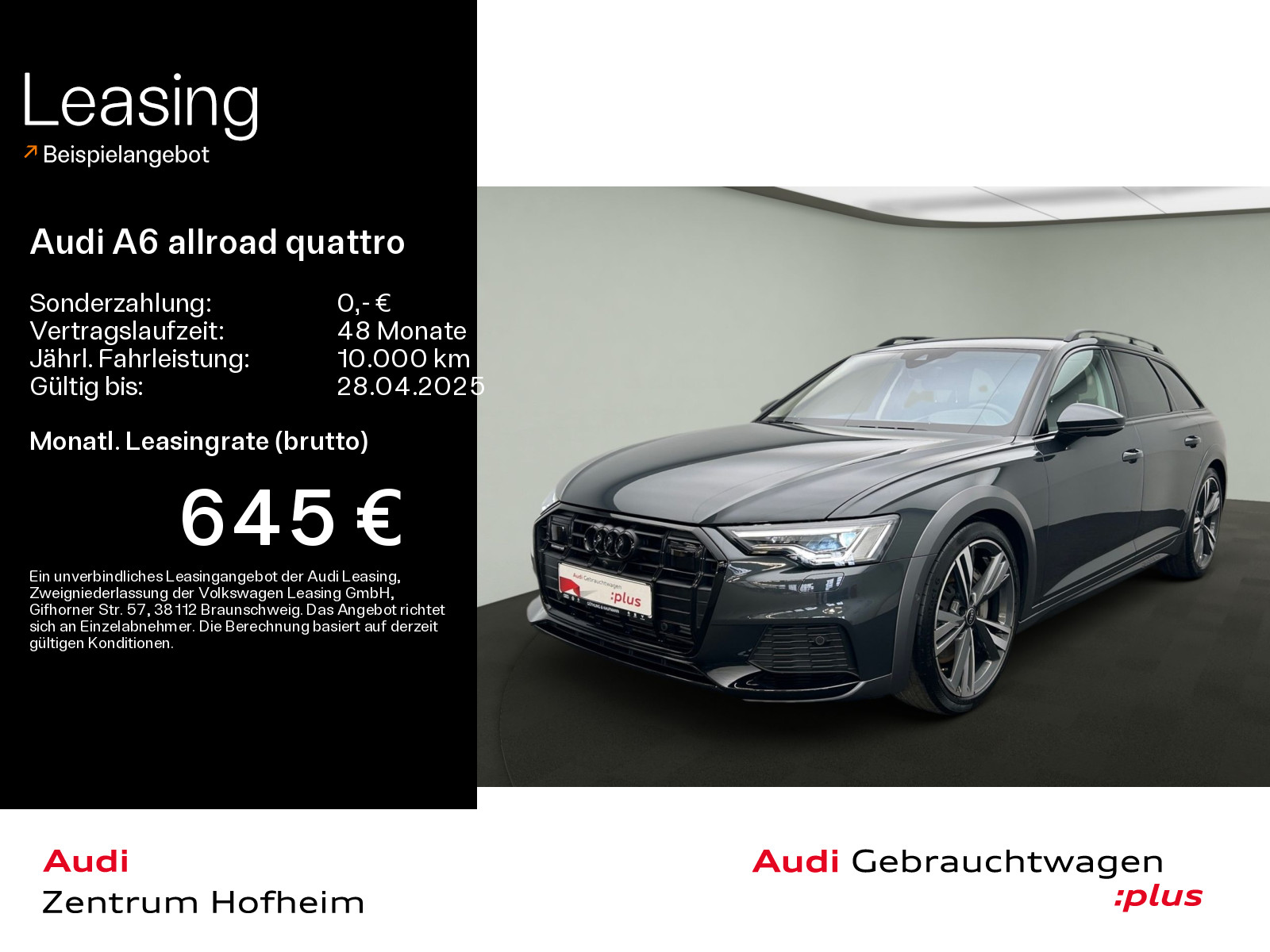 A6 allroad quattro 55 TFSI S tro*HUD*Matrix*Virtual*Navi+*360° Kamera*ARL*ACC*Optik*AHK*
