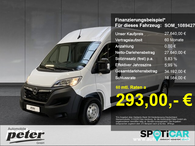 Movano Cargo L3H2 2.2D Vollverkleidung Klima EPH (VFW)