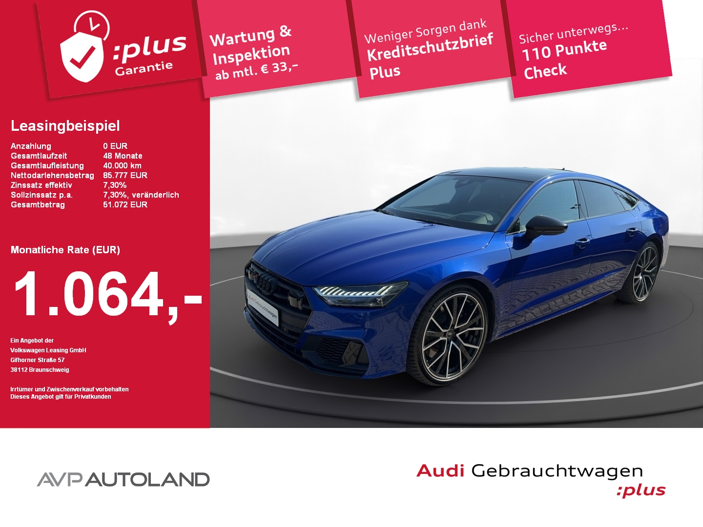 S7 Sportback TDI quattro tiptronic | STANDH. |