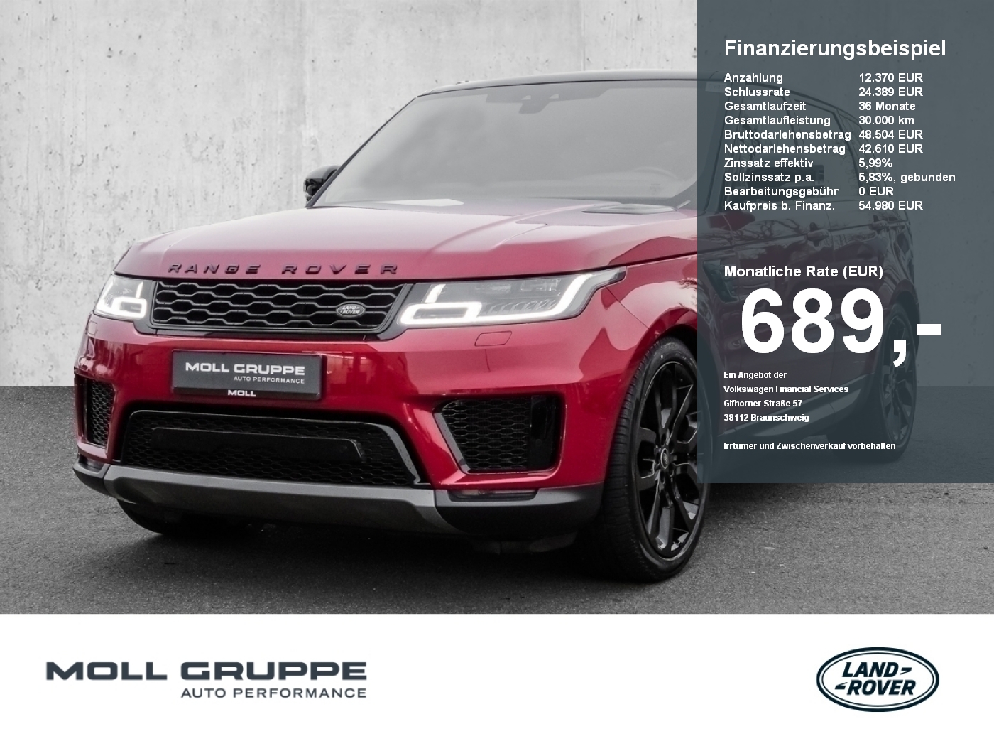 Land Rover Range Rover Sport 3.0 D 250 Mild-Hybrid SE