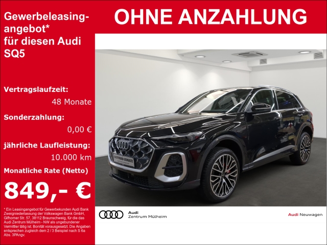 SQ5 3.0 TFSI 270 kW quattroLuftfederung Panodach Navi Leder Digitales Cockpit