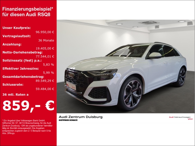 RSQ8 4.0 TFSI quattro RS-Abgasanlage Sitze / B&O / Panorama