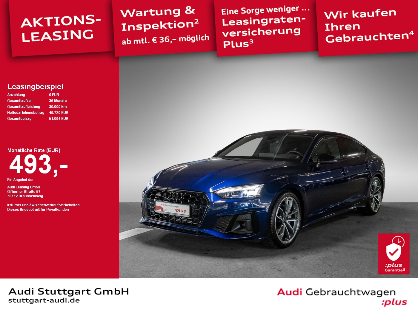 Audi A5 Sportback S line business 40 TFSI quattro