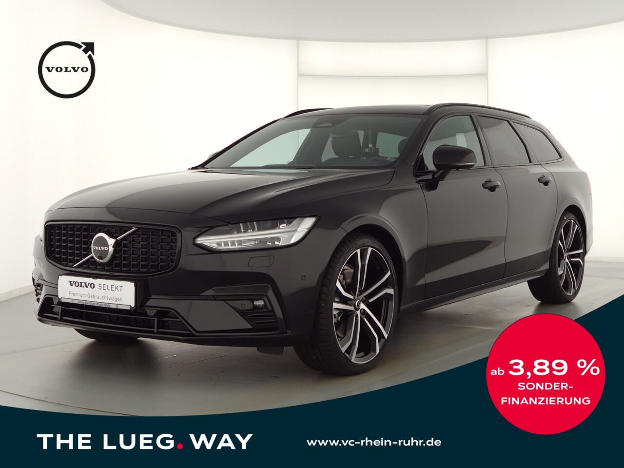 Volvo V90 B5 Ultimate Dark LM21 B&W Stand