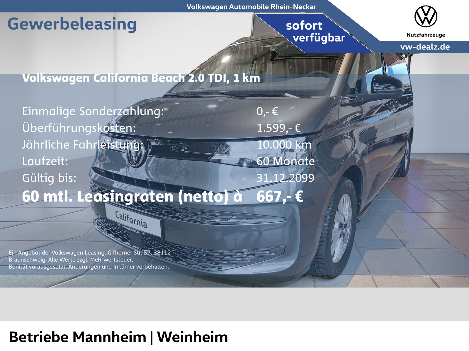 California Beach Camper 2.0 TDI SCR DSG