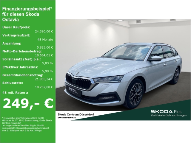 Octavia Combi Clever TDI DSG Rückfahrkamera Lenkrad heizbar SmartLink (Apple CarPlay und Android Auto)