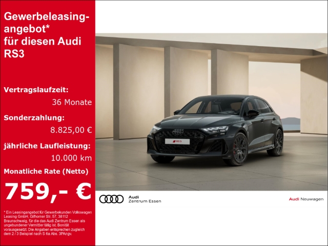 RS3 SPORTBACK MATRIX LED NAVI LEDER PANO KERAMIK