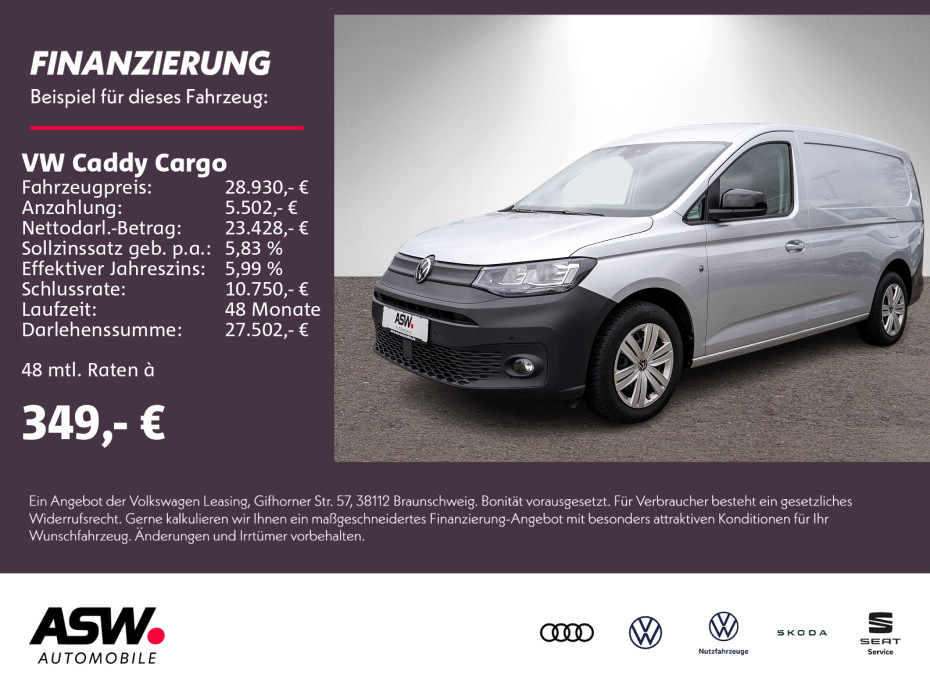 Caddy Cargo Maxi 2.0TDI DSG NAVI SHZ PDC RFK ACC