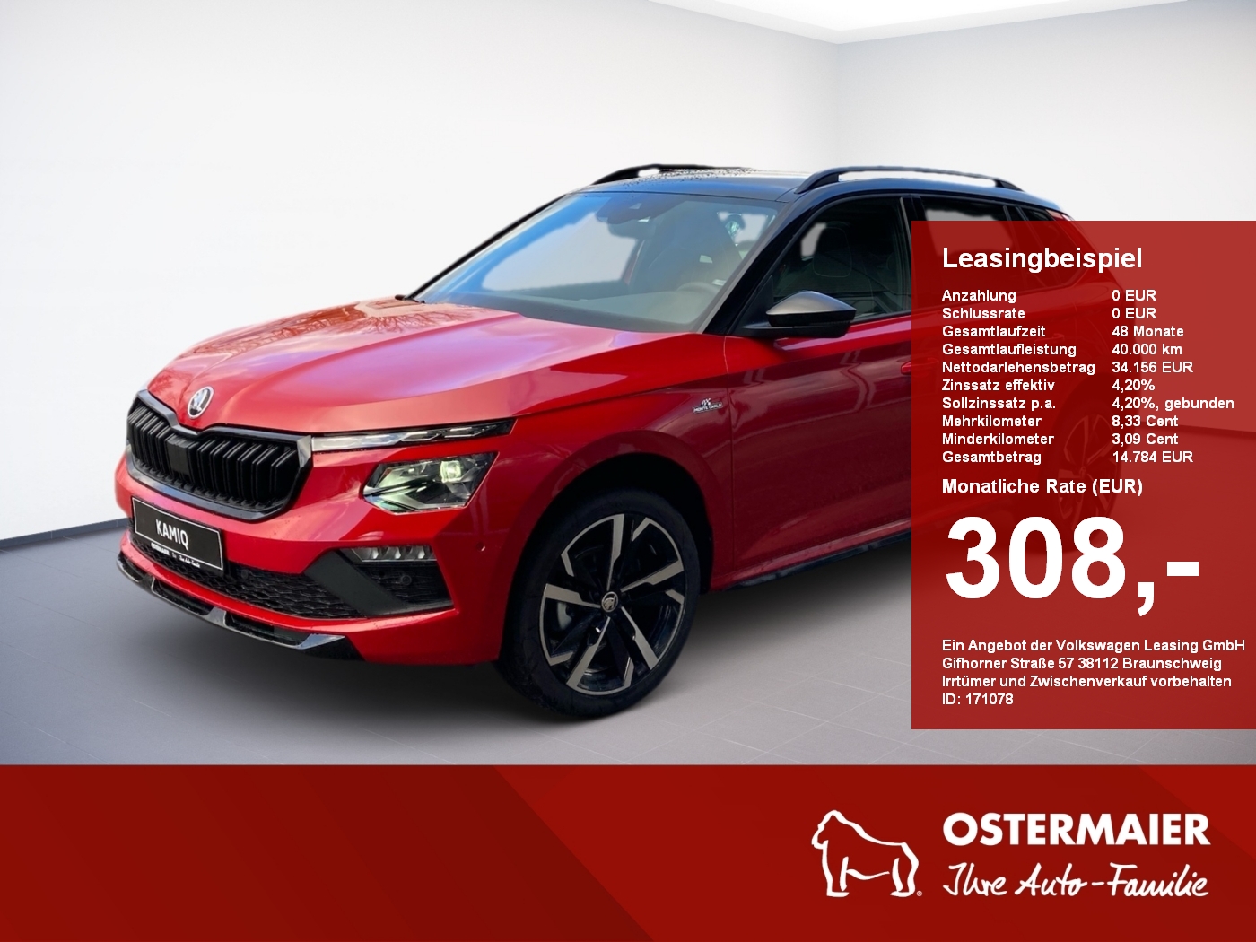 Skoda Kamiq 1.5 TSI MONTE CARLO SPORT 18ZOLL WINTER