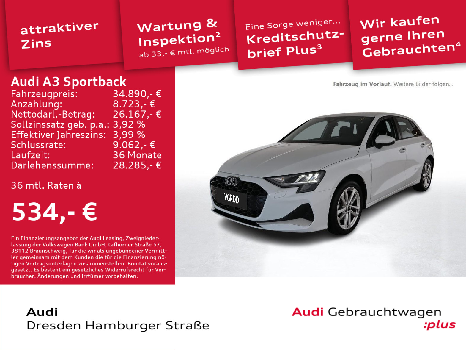 A3 Sportback 35 TDI Advanced Navi Head-up SONOS