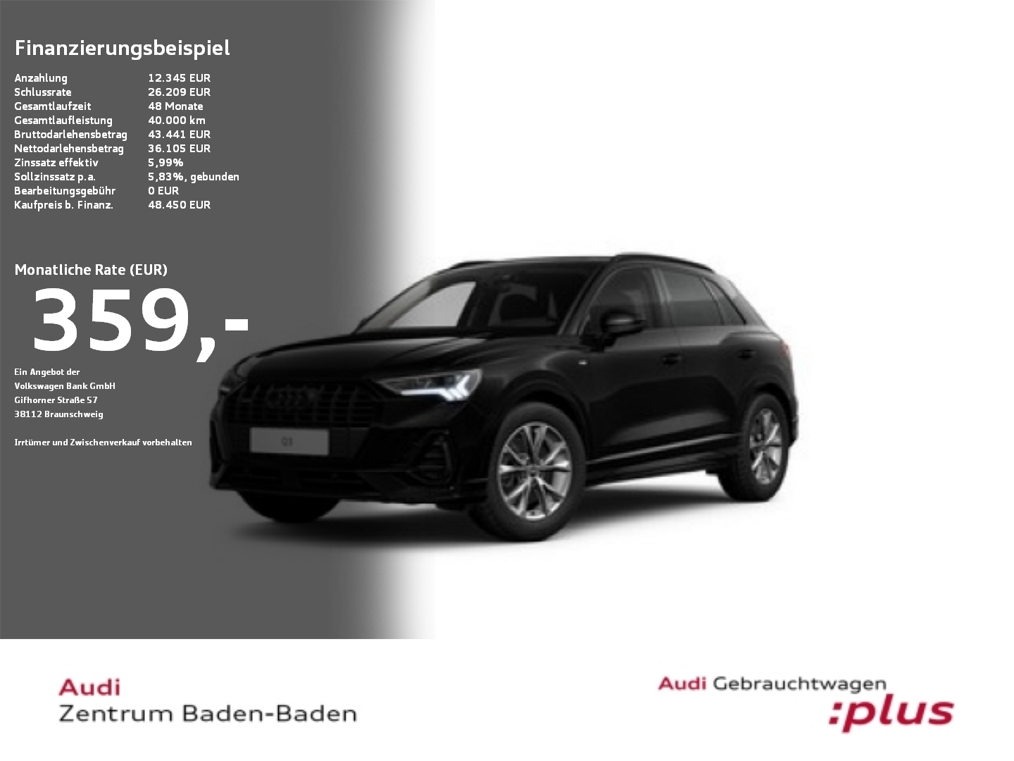 Q3 40 TDI quattro S line AHK*Pano*Matrix-LED