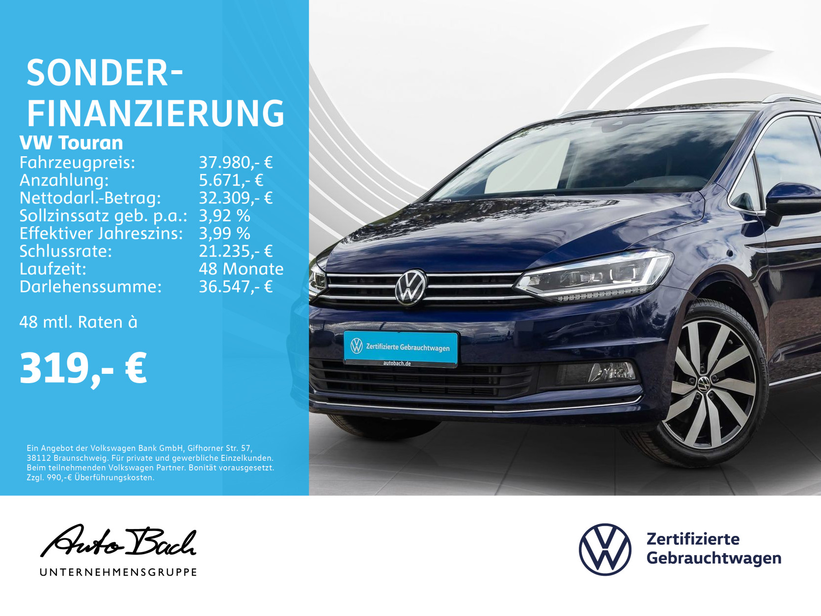 Volkswagen Touran 2.0 TDI 