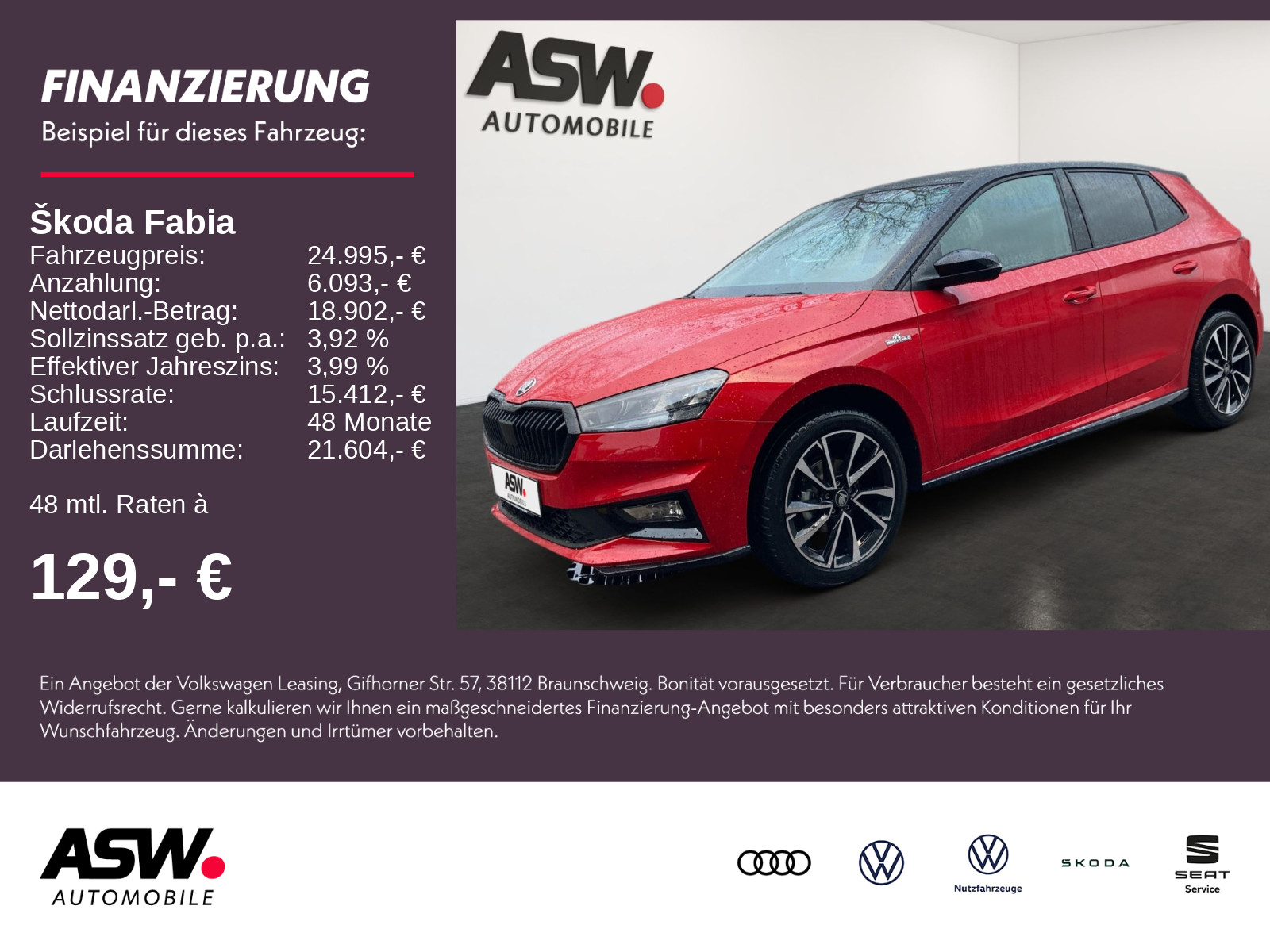 Fabia Monte Carlo 1,0TSI 95PS Navi Kamera SHZ