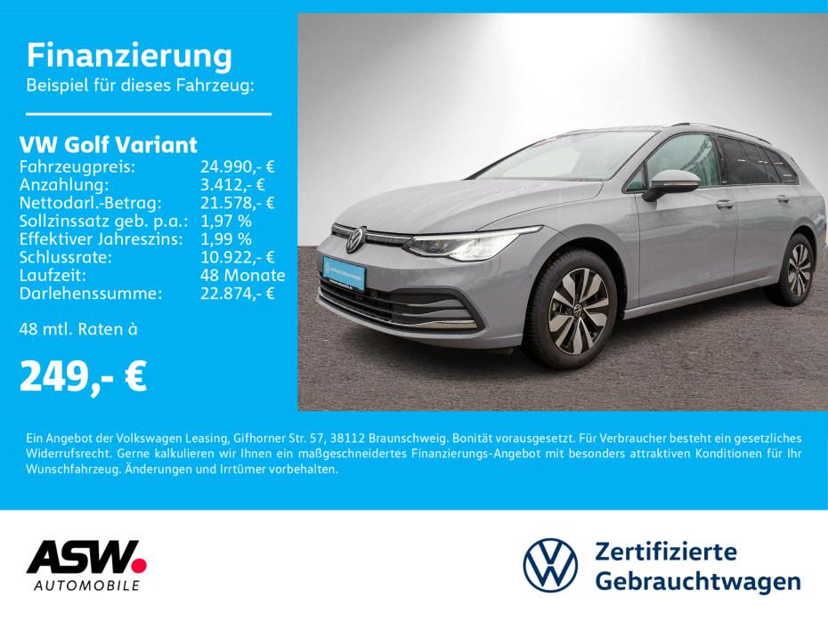 Golf Variant Life MOVE 1.0 TSI LED NAVI RFK ACC
