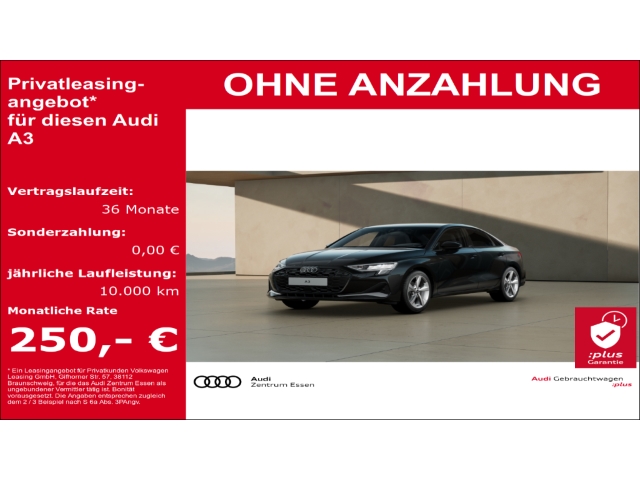 A3 Lim. 30 TFSI Advanced 6-GANG LED NAV PLUS SHZ RÜFA PDC MUFU FSE