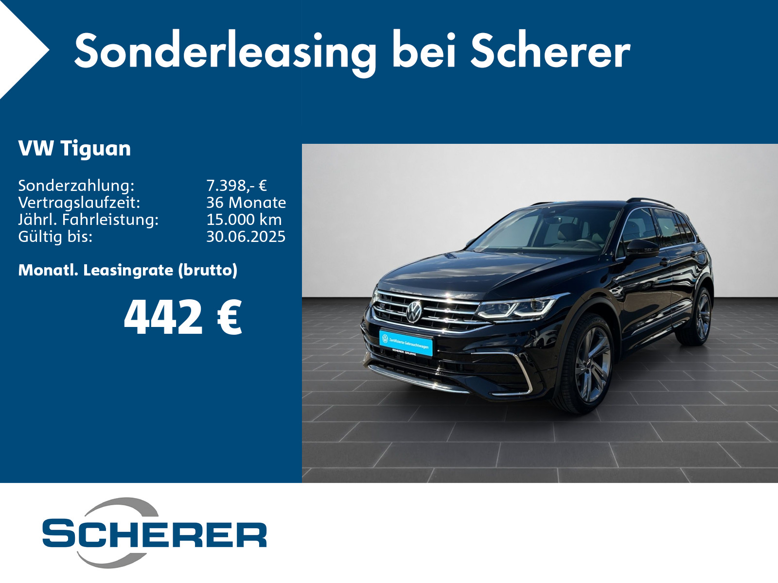 Tiguan R-Line 2.0 TDI 4Motion Tiptronic BUSINESS PREMIUM AHK LED NAVI REAR VIEW