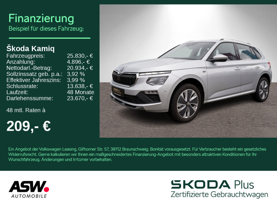 Kamiq Selection 1.0 TSI DSG Navi LED ACC RFK AHK
