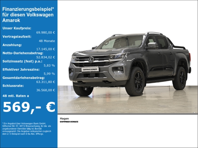 Amarok PanAmericana 3.0 TDI 177 kW 4Motion Rollcover SHZ