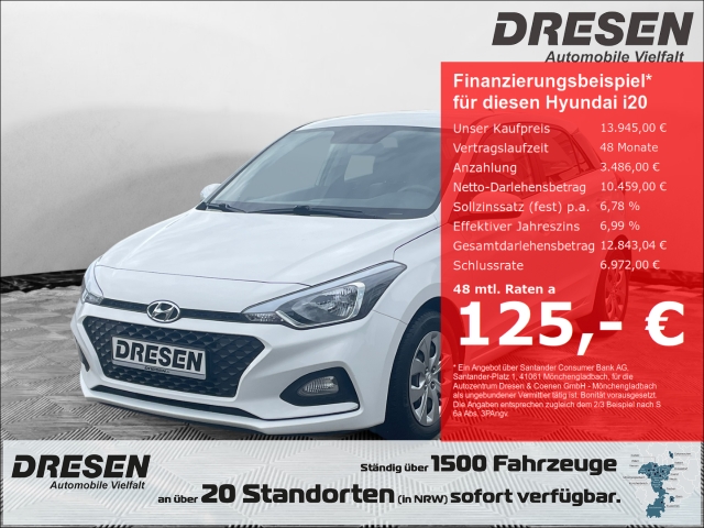 Hyundai i20 1.2 Select el SP Spieg beheizbar Fahrerprofil Berganfahrass GA