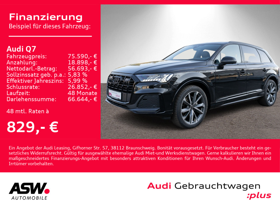 Q7 50TDI qu S line Navi Matrix ACC HUD Pano AHK