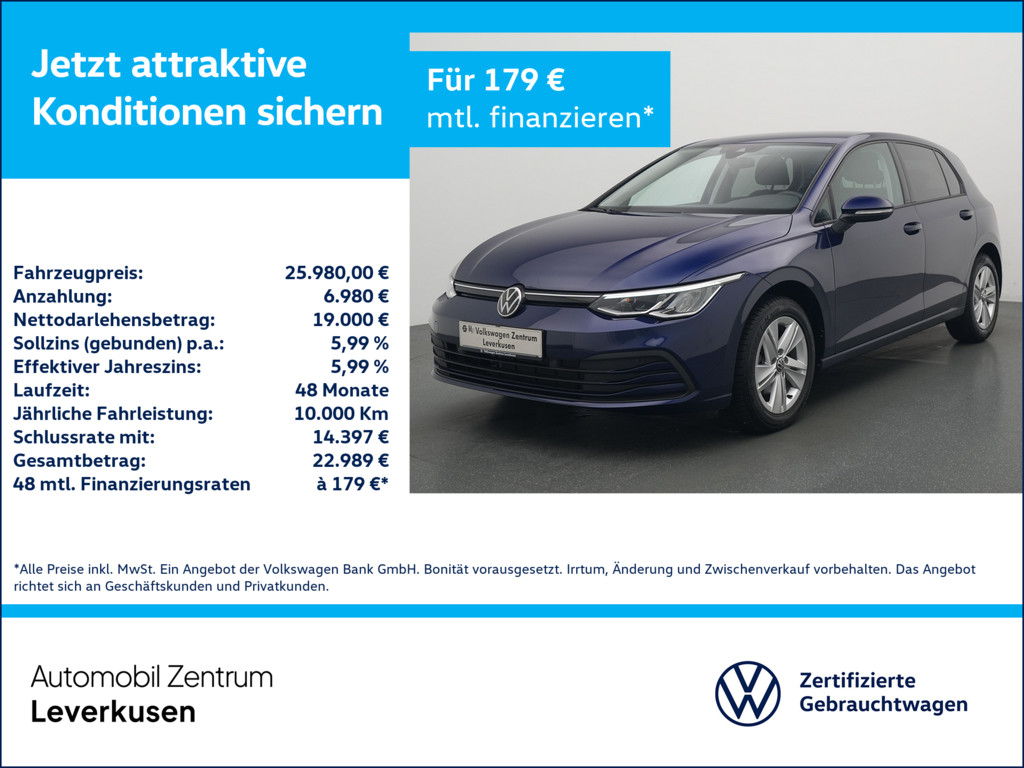 Volkswagen Golf 1.5 VIII eTSI